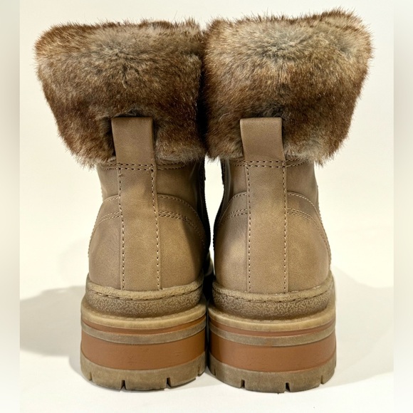 Steve Madden Womens Keystone Tan Lace-Up Boots - Size 8 - Picture 5 of 8